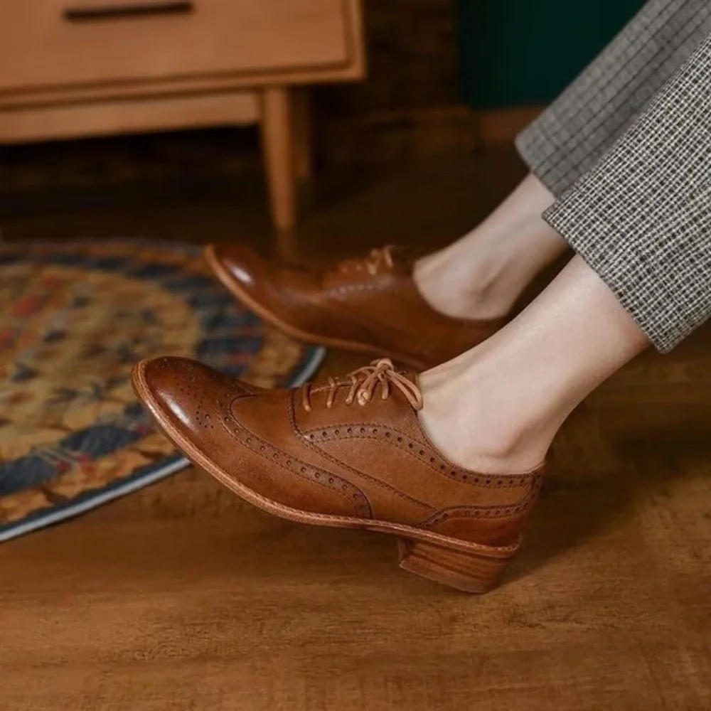 Wanted Tan Oxfords Loafers Size 7